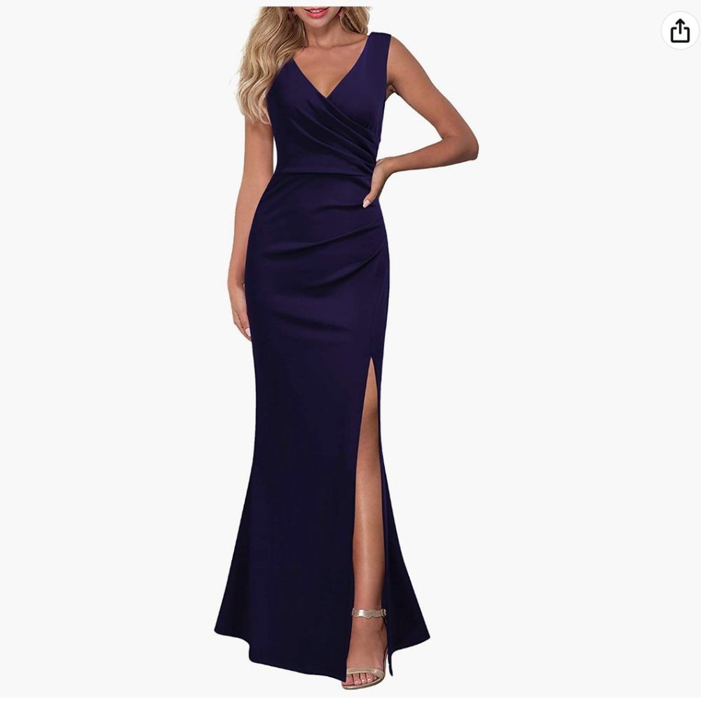 Navy Gown NWT